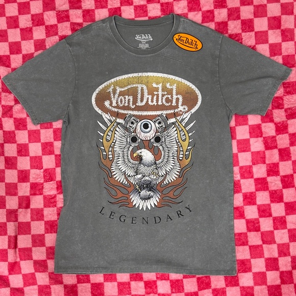 Von Dutch Other - Von Dutch Gray Legendary Graphic Tee